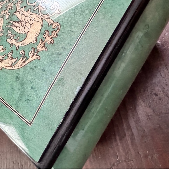 Italian Wooden Musical Jewelery Box Emerald Green - Picture 4 of 6